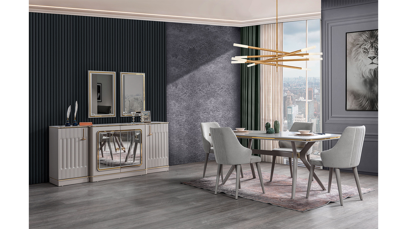 Atlas Yemek Odası Takımı görünüm 4