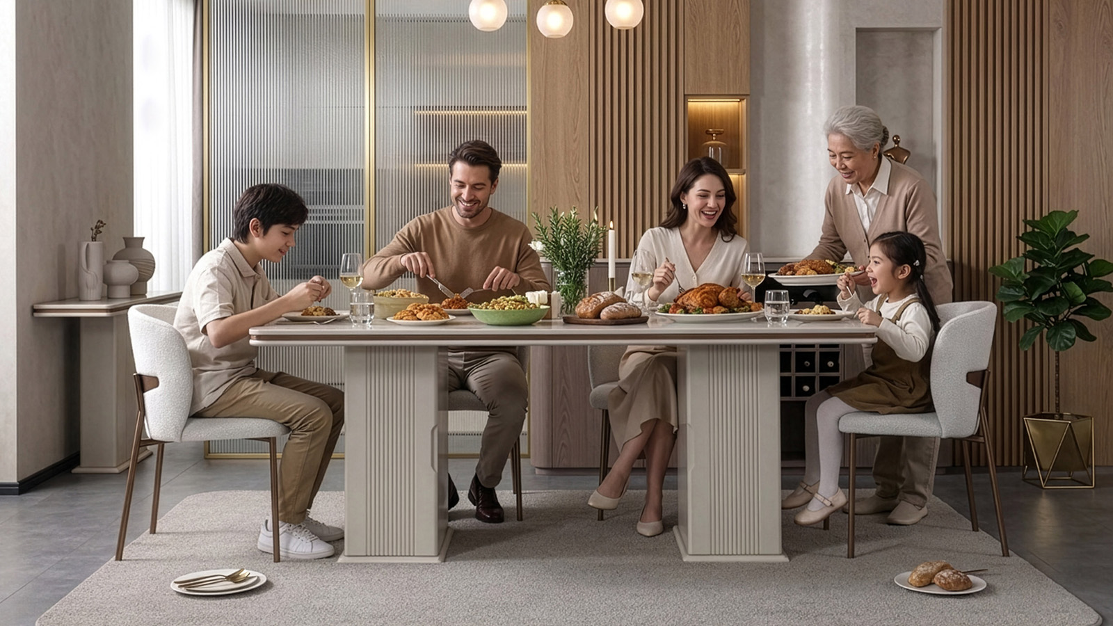 Safir Yemek Odası Takımı görünüm 6